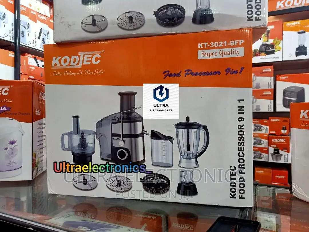 Kodtec Powerful Food Processor 9 in 1 Yenye Lita 2 Na 700W