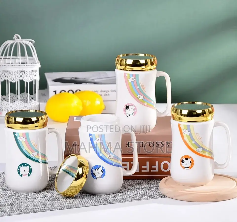 Ceramic Mug With Mirror Lid