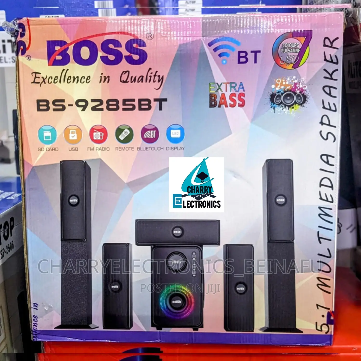 BOSS Powerful Subwoofer Bs 9285bt With 5 Speakers