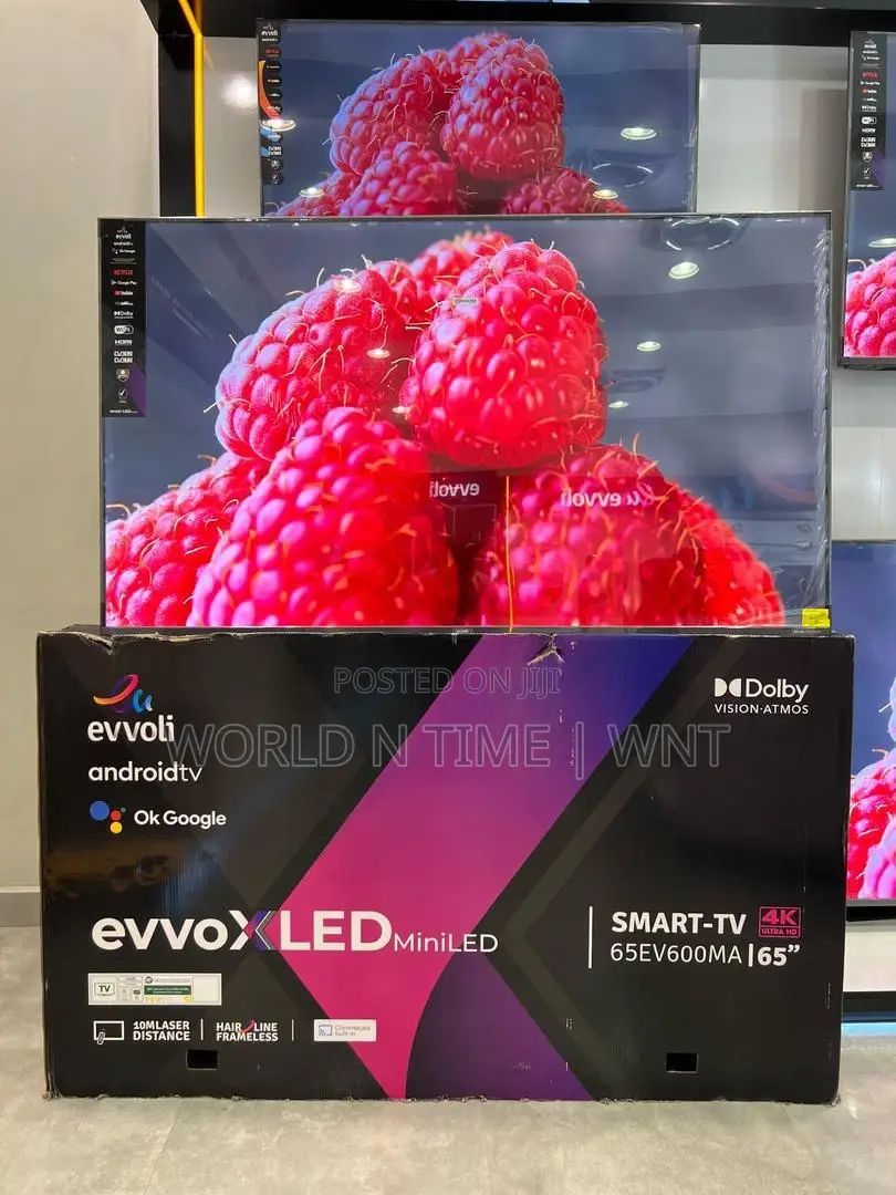 Evvoli 65" Android Smart TV 65ev600ma Mini Led, UHD