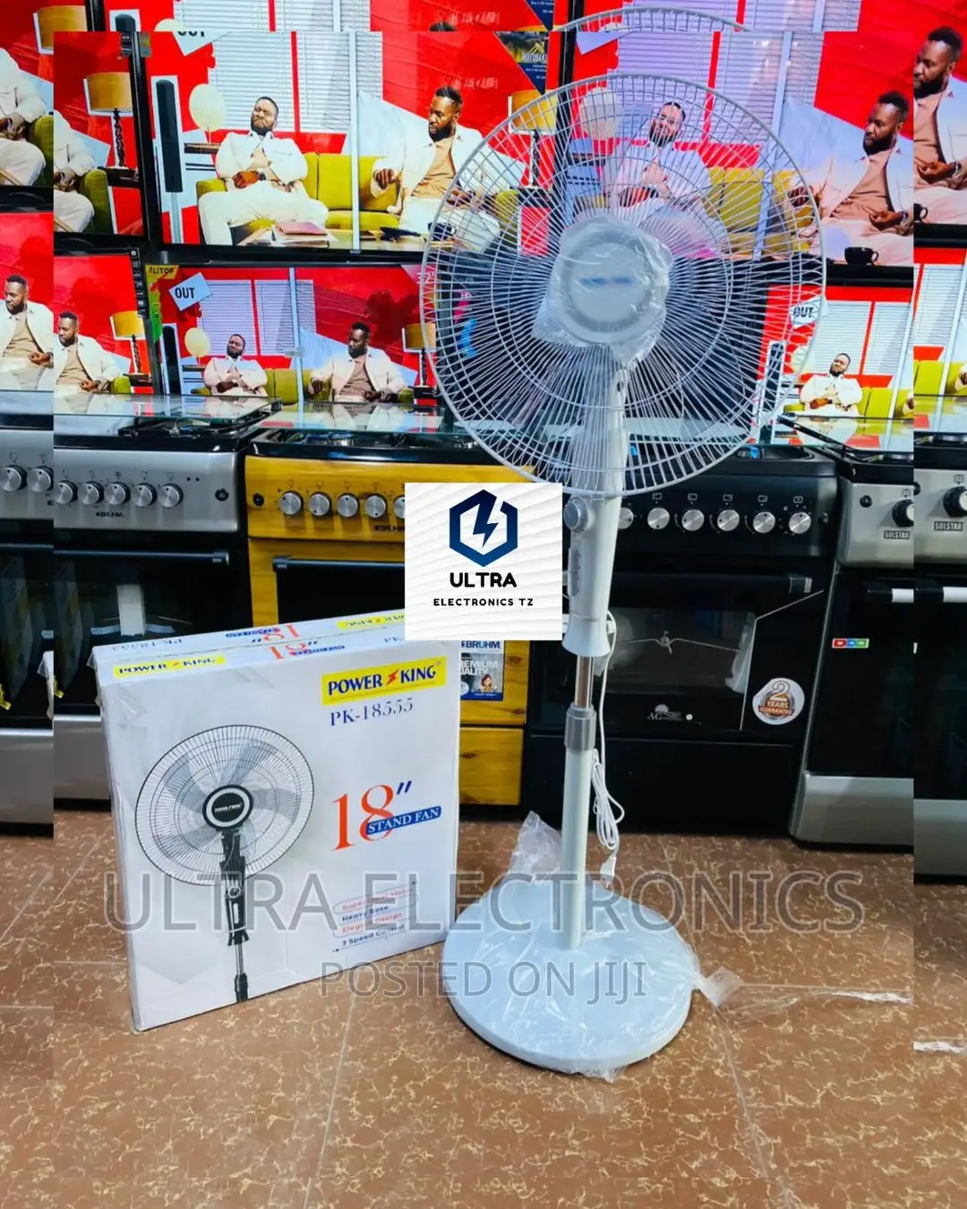 POWER KING Stand Fan Yenye Size 18" Durable 
