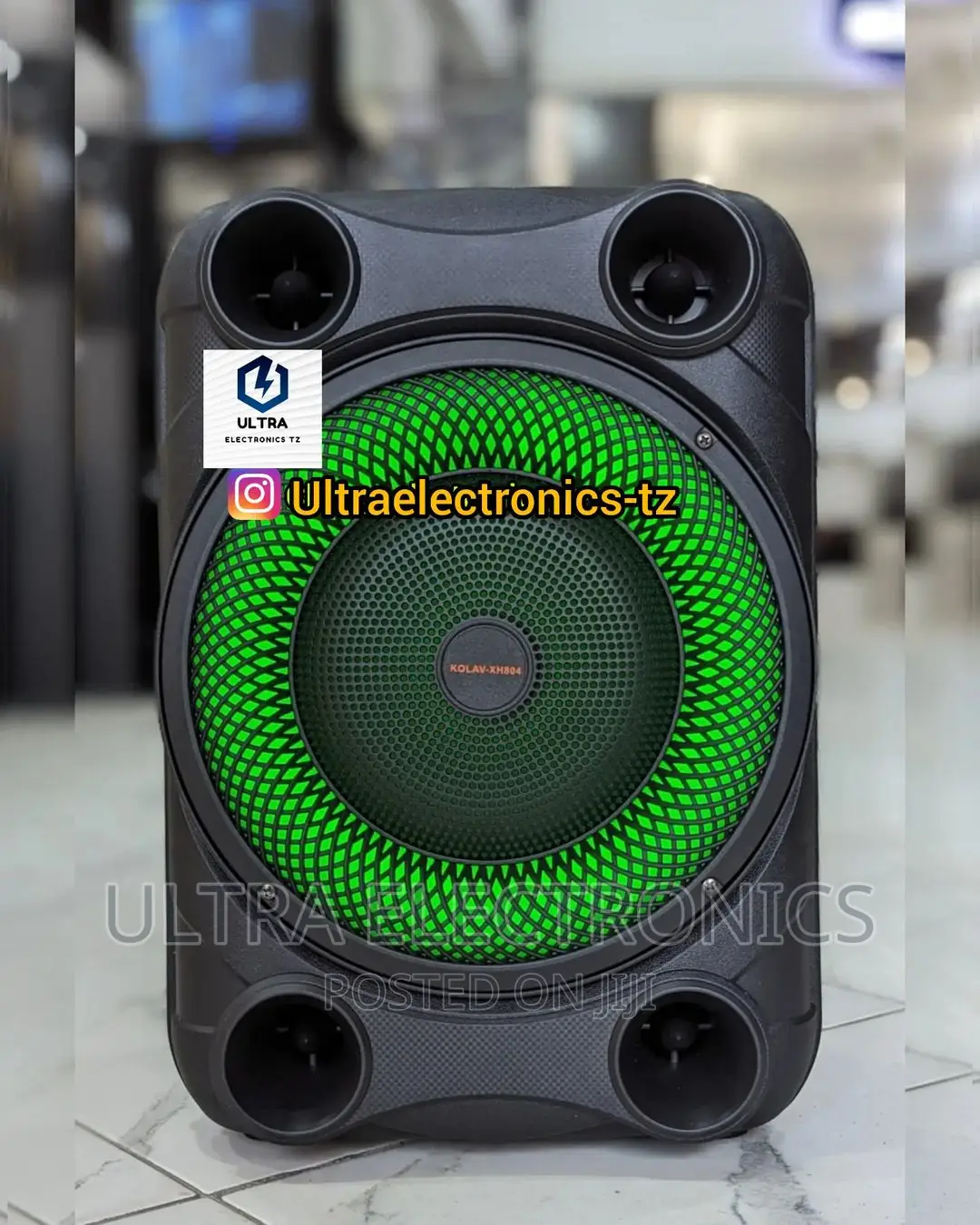 KOLAV Portable Rechargeable Speaker With 8 Inch and 1 
