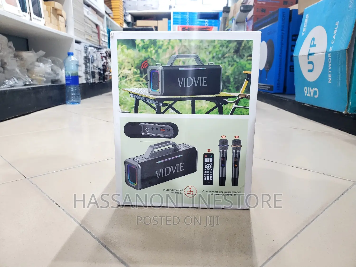 Vidvie XL SP918 Portable Heavy Outdoor Speaker With 2 Mics