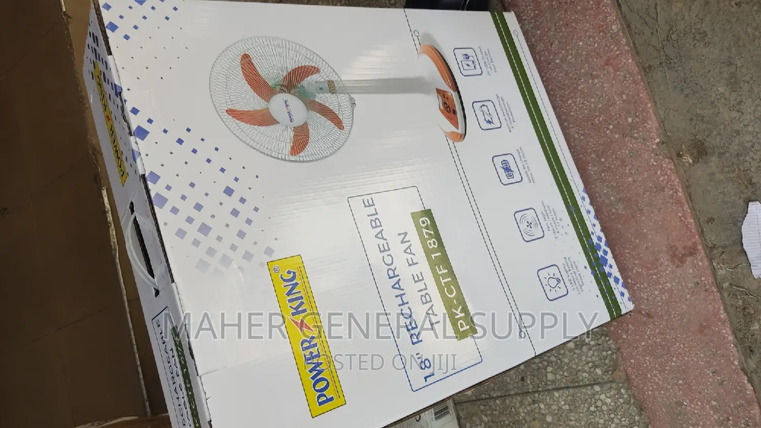 Rechargeable Fan Power King