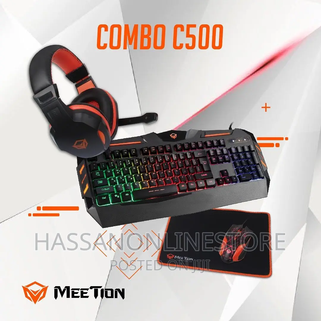 Meetion Backlit Gaming Combo Kits 4 in 1 C500