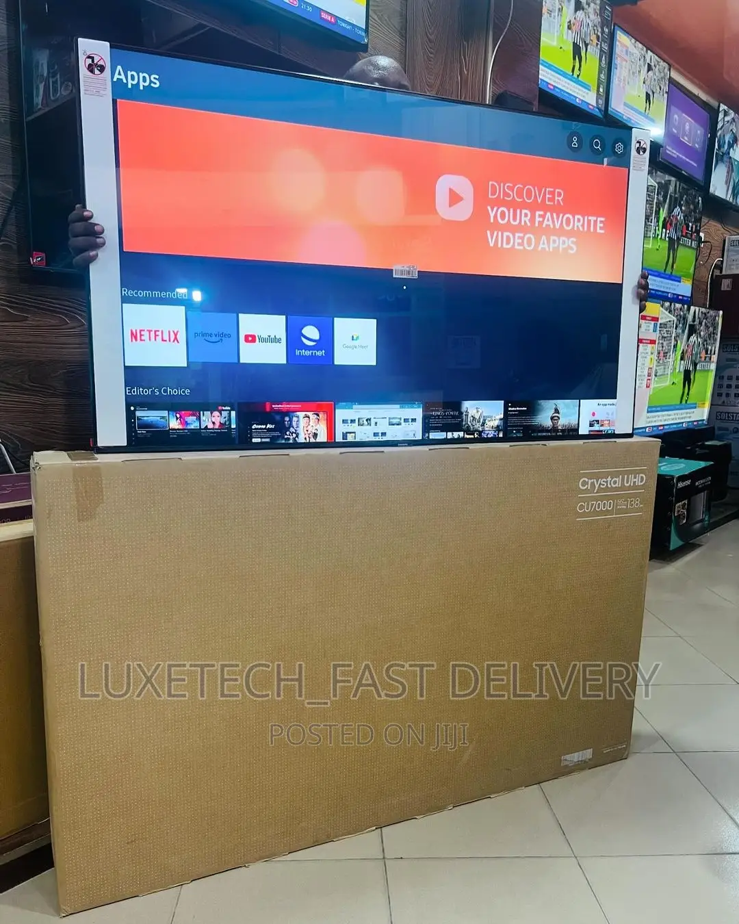 Samsung 55 Inches Smart TV Cu7000 Crystal Uhd
