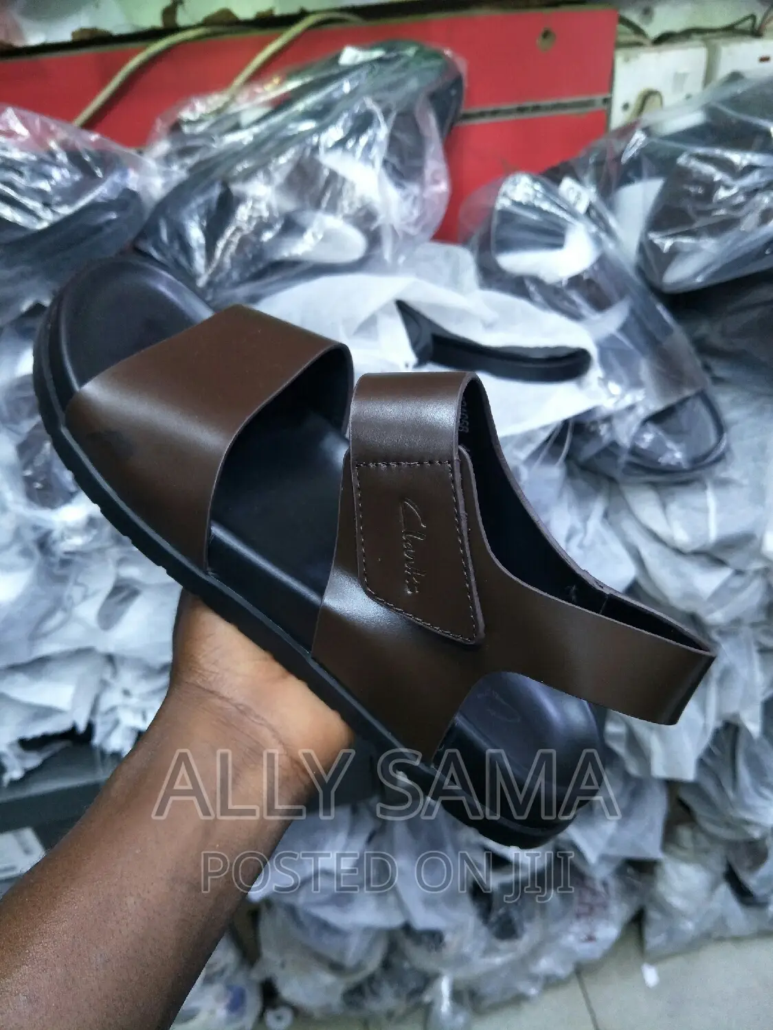 Open Shoes Clarks Coffee Original