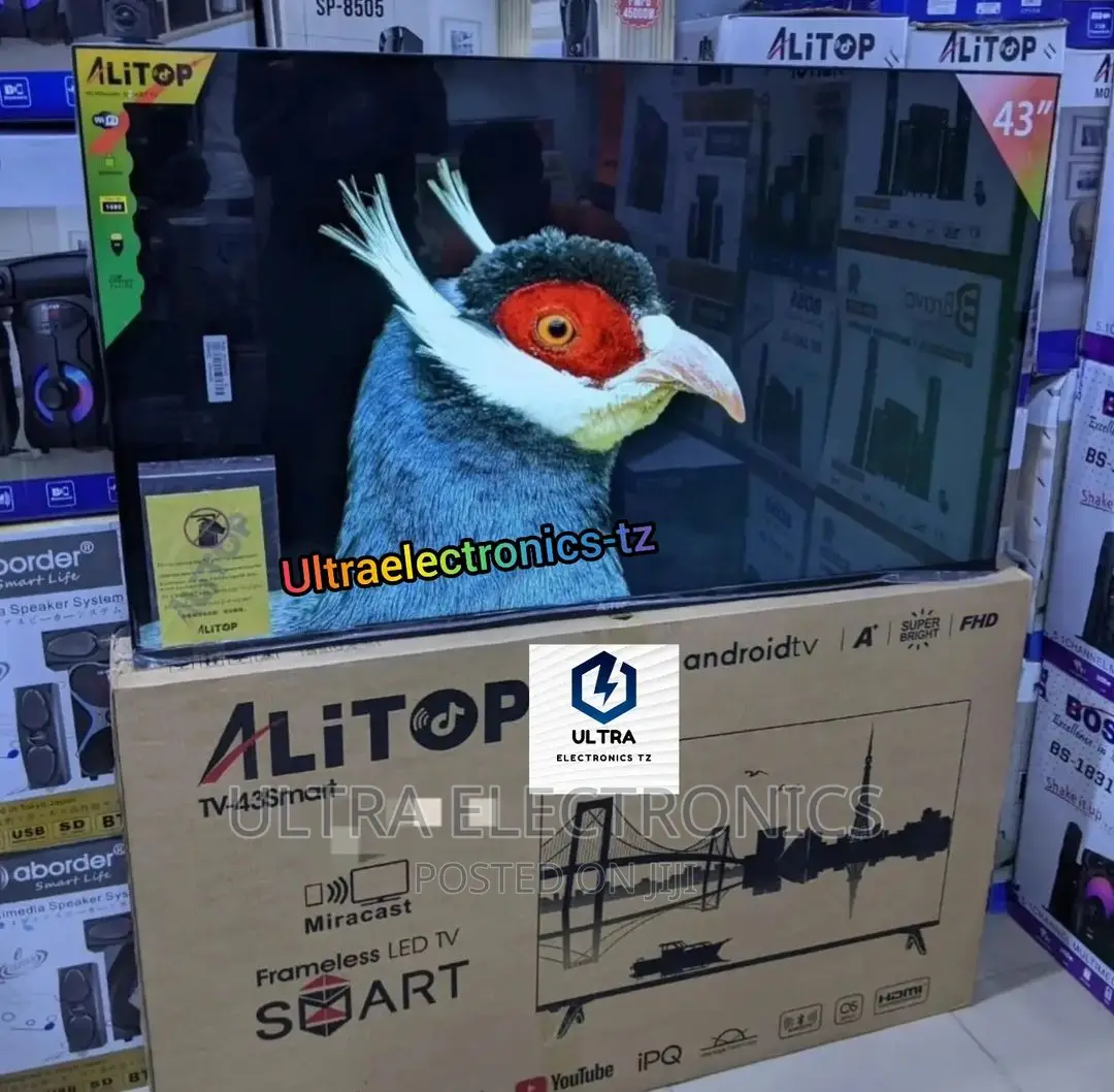 Alitop Smart Android Frameless TV Full HD Yenye Inchi 43