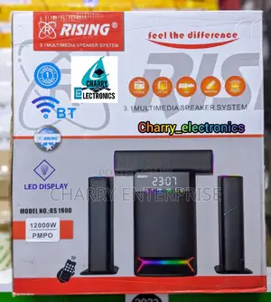 RISING 3.1 Multimedia BASS Speaker System 12000W P.M.P.O