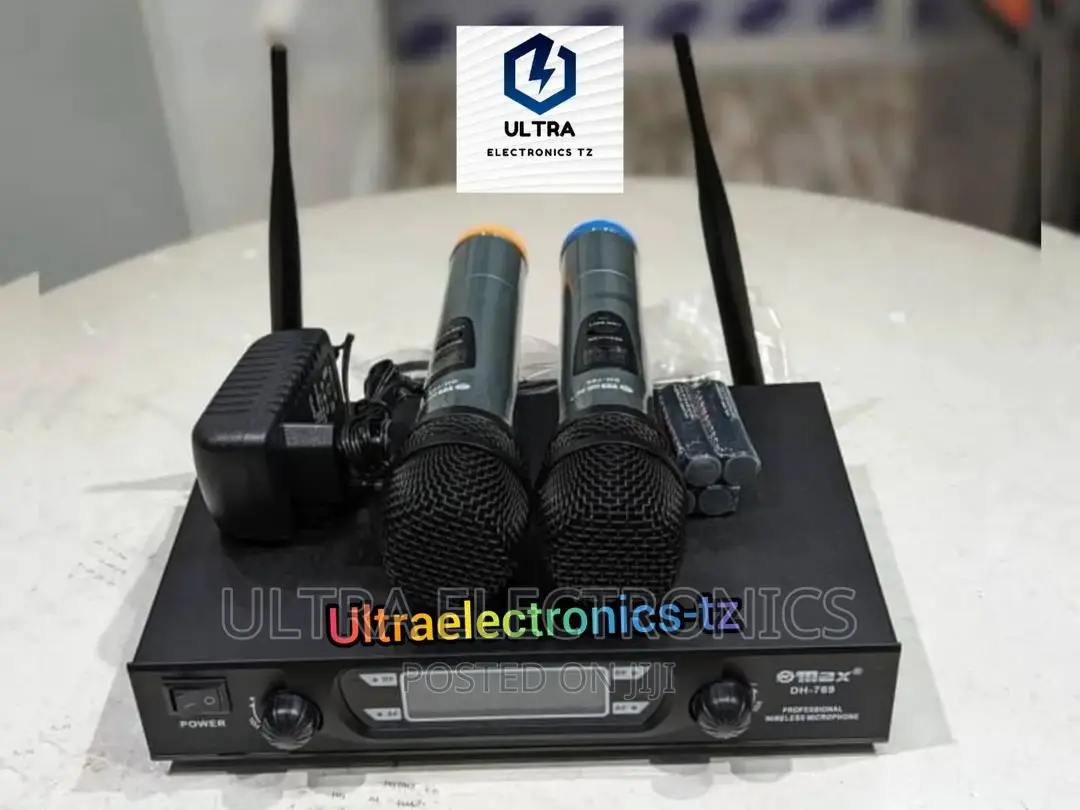 MAX DH-76 2 Wireless Mic With 2 Antenna and Receiver