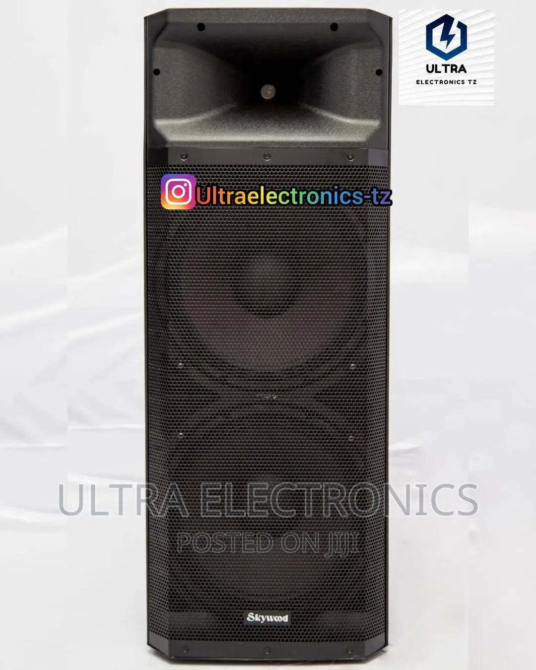 SKYWOOD Dual Professional Tower Trolley Speakers.350W 15"