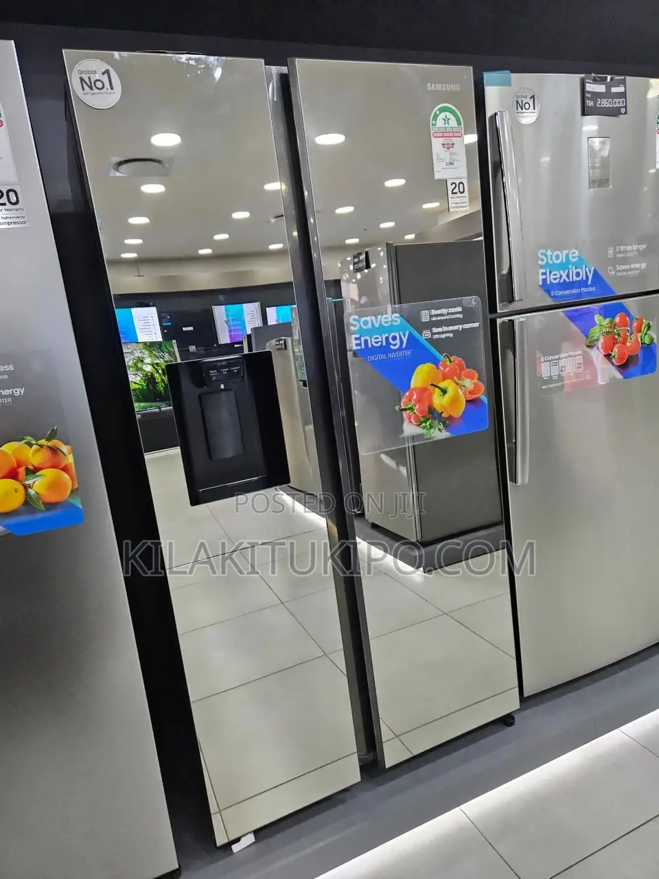 Samsung Refrigerator Model Rs64r53112a ( Mirror Black) 635L
