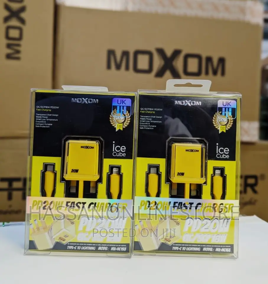 Moxon Ice Cube PD20W Fast Charger - Lightning Connector