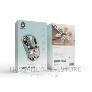 Green Lion Turtle Wireless Mouse - Gray