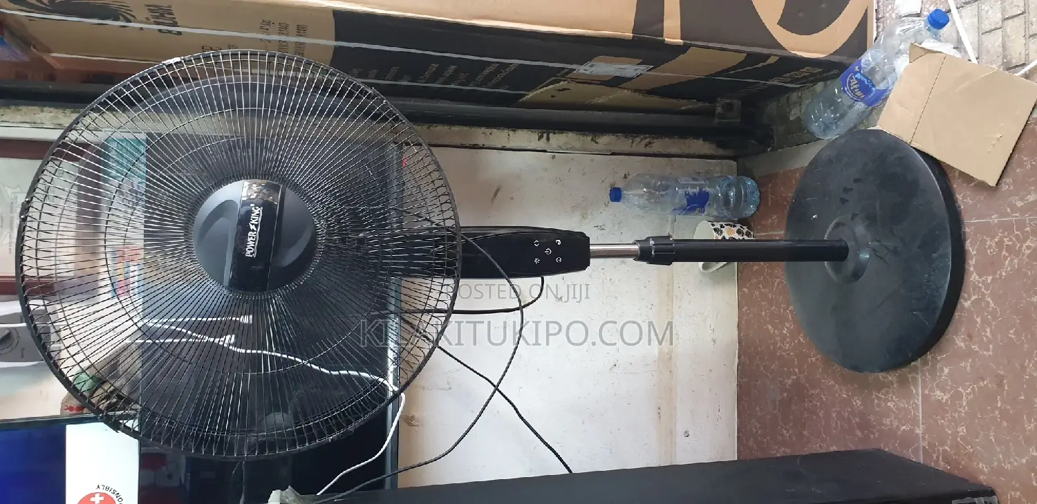 Power King Standing Remote Fan
