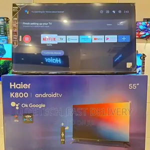 Haier Smart Android TV 55 Inches Uhd New Model