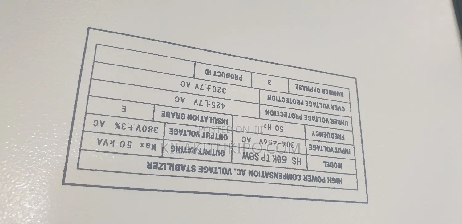 High Power Automatic Voltage Stabilizer 50kva