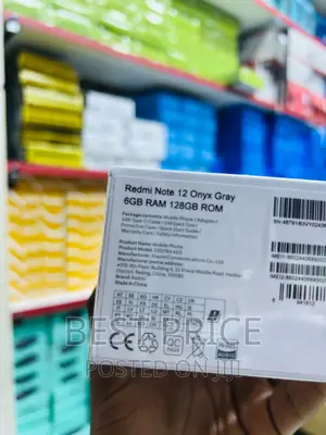 New Xiaomi Redmi Note 12 128 GB Black