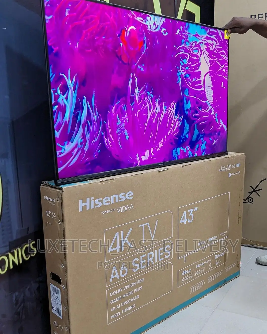 Hisense 43" Smart Uhd TV A6 High Resolutuon