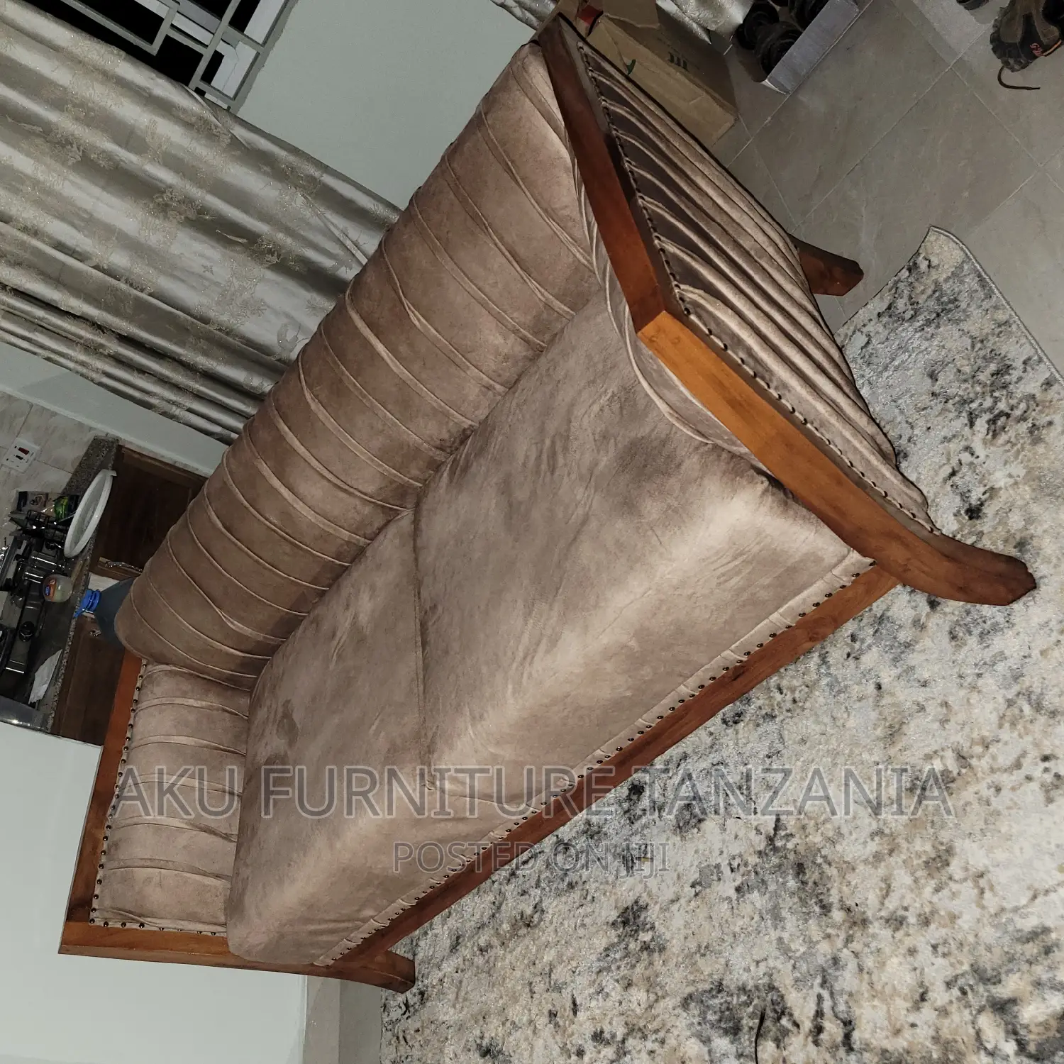 3 Seats Hardwood Sofa