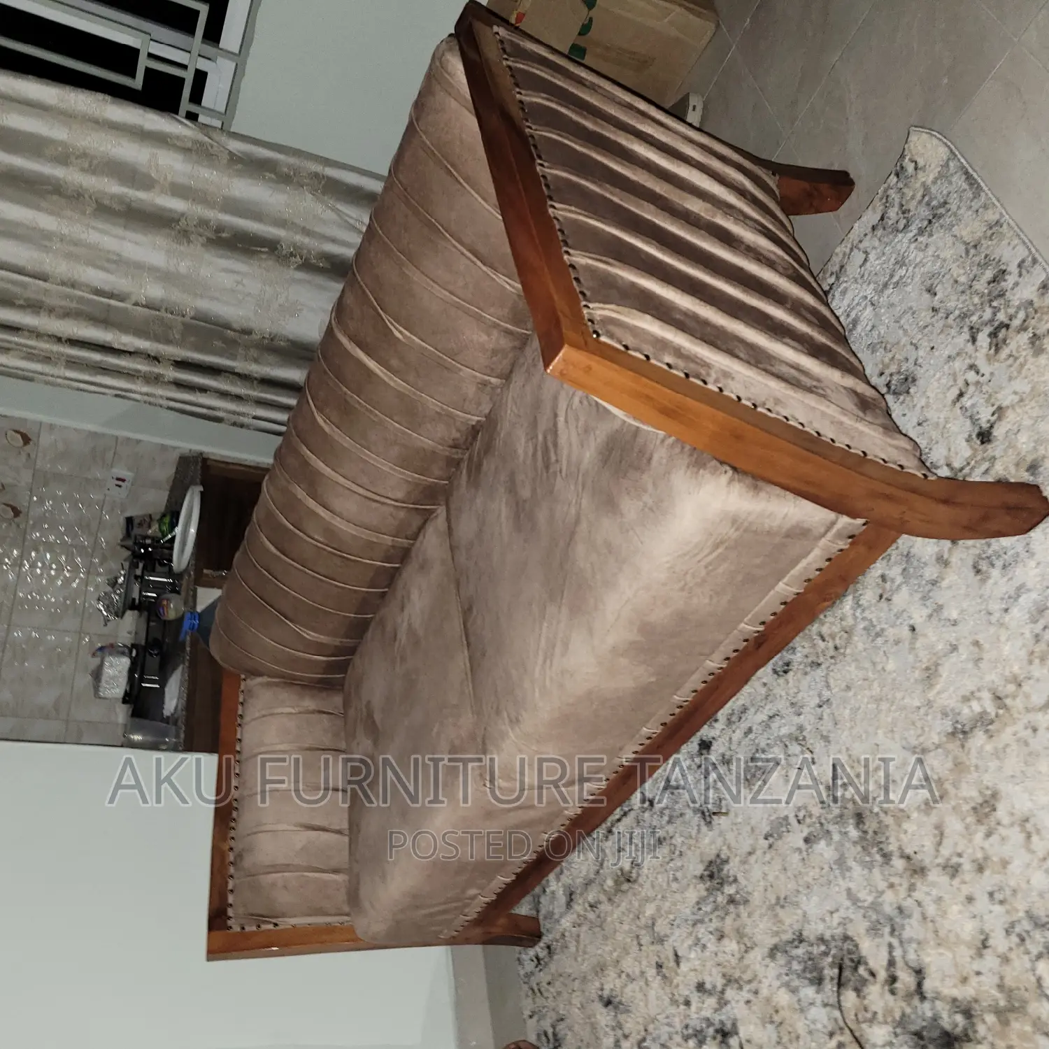3 Seats Hardwood Sofa