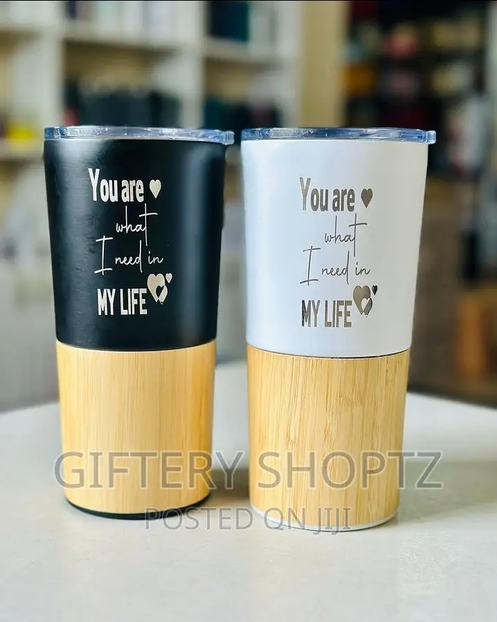 Stainless Steel Bamboo Thermal Travel Mug