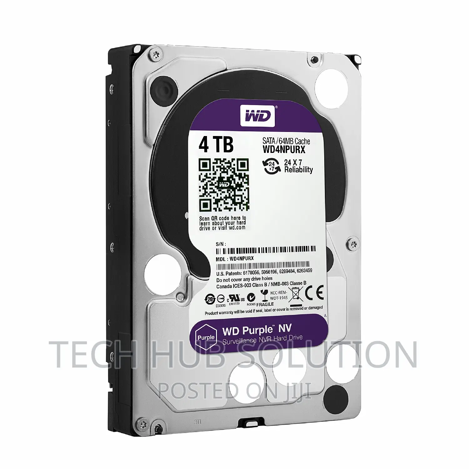 4TB Western Digital WD40PUR X- 78 Surveilance