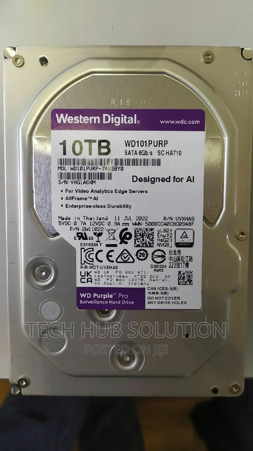 10 Tb WD Surveilance HDD