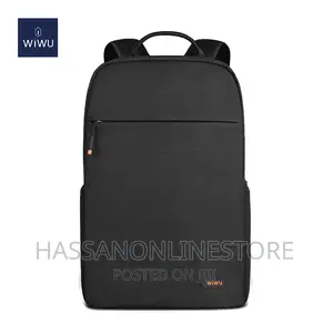 Wiwu Pilot Black 15.6' Laptop Traveling Backpack - Black