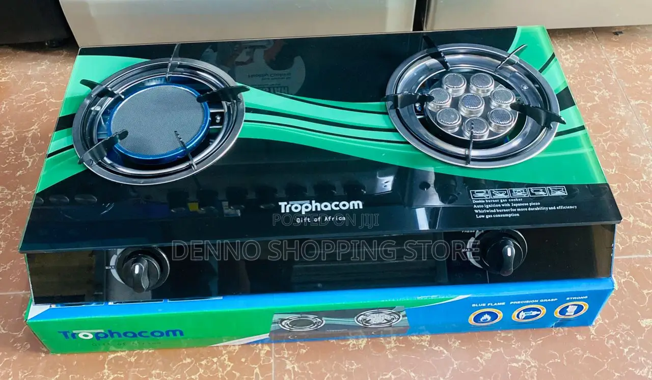 2 Plates Glass Gas Cooker
