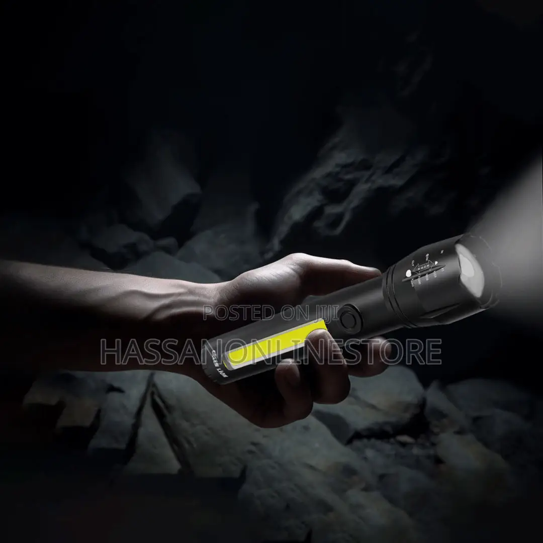 Green Lion 2 In1 Adjustable Torch 3W LED 130lm 1200mah