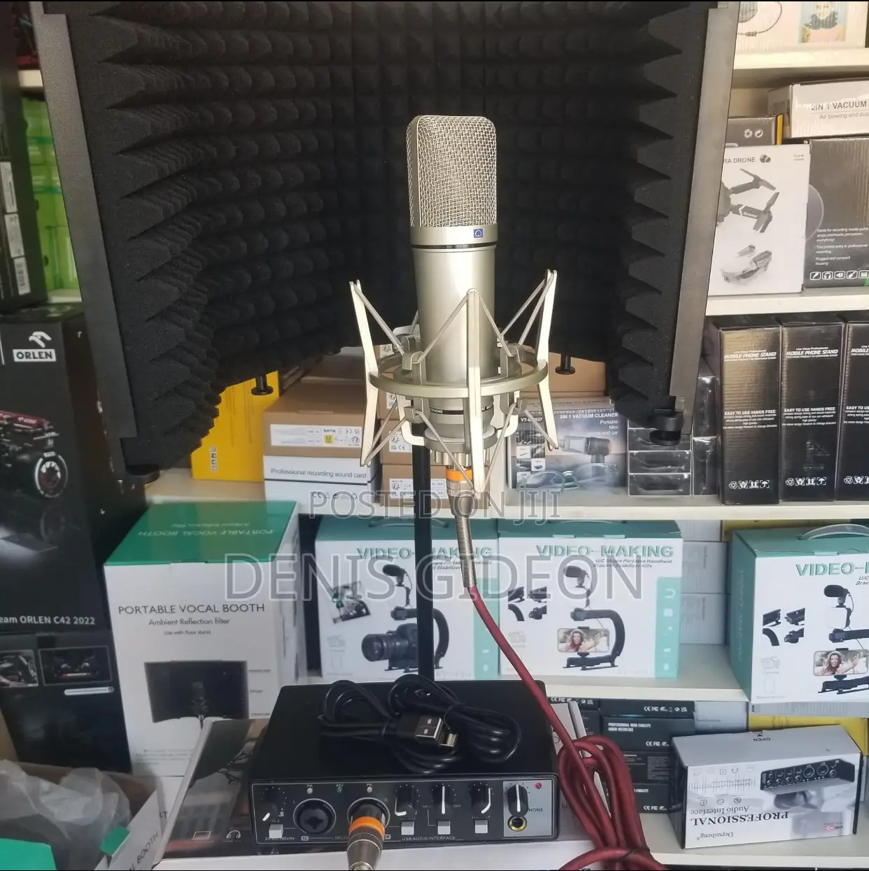 Volcal Booth + U87 Microphone Condesor