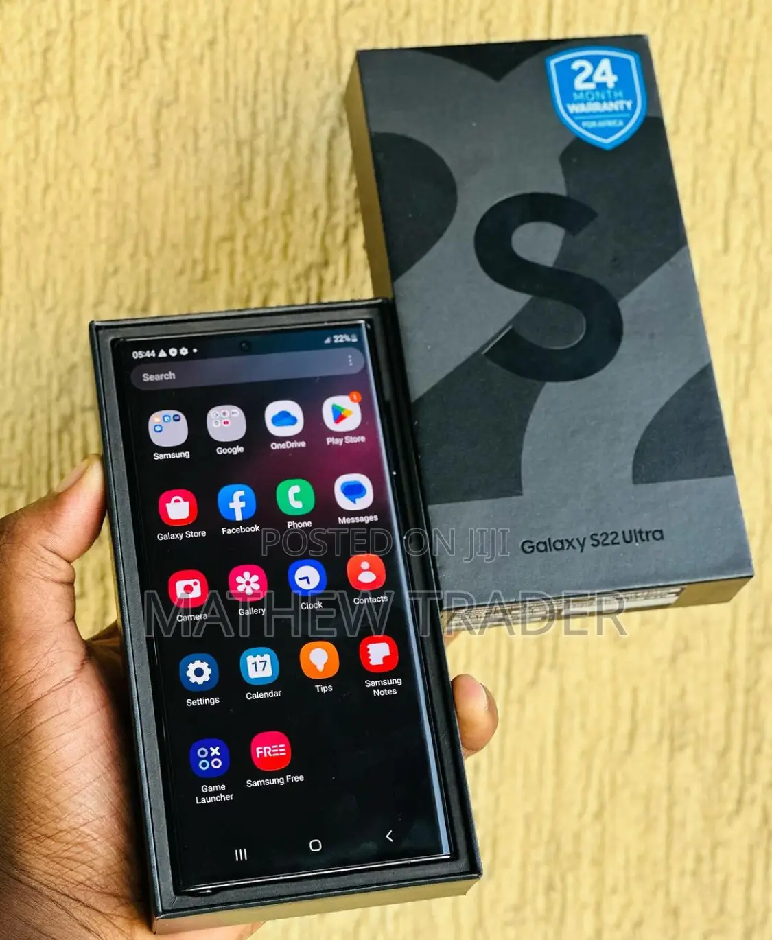 New Samsung Galaxy S22 Ultra 128 GB Black