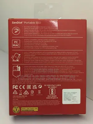 Sandiskportable SSD 2tb 800m
