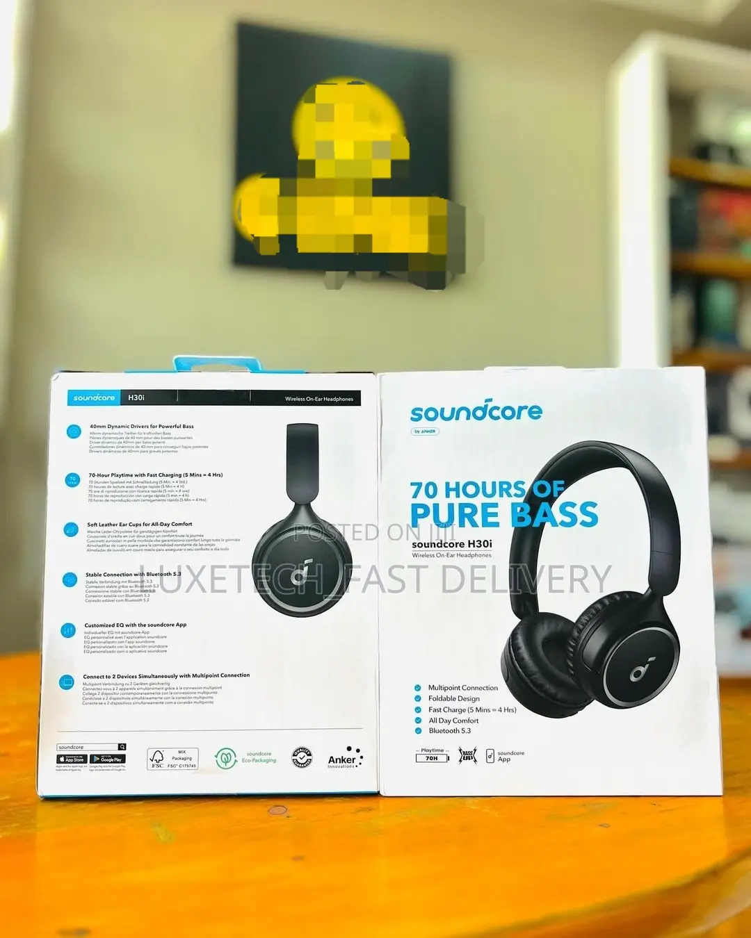 Soundcore by Anker H30i Wireless on Ear Headphones Pure Bass