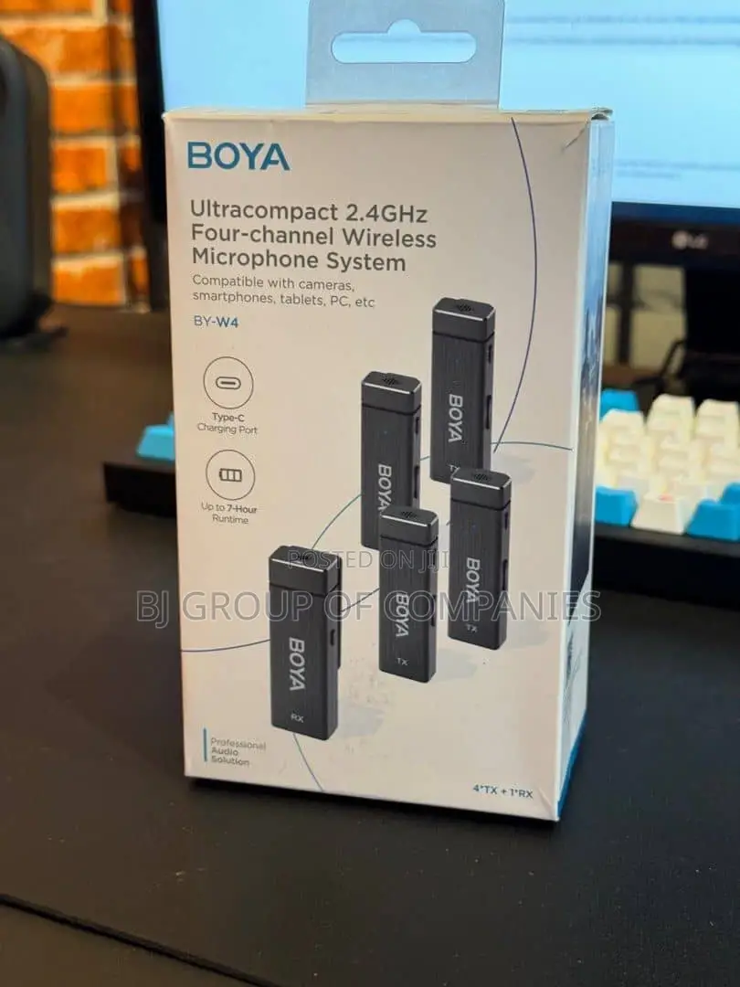 BOYA BY-W4 Ultracompact 4-Person Wireless Microphone