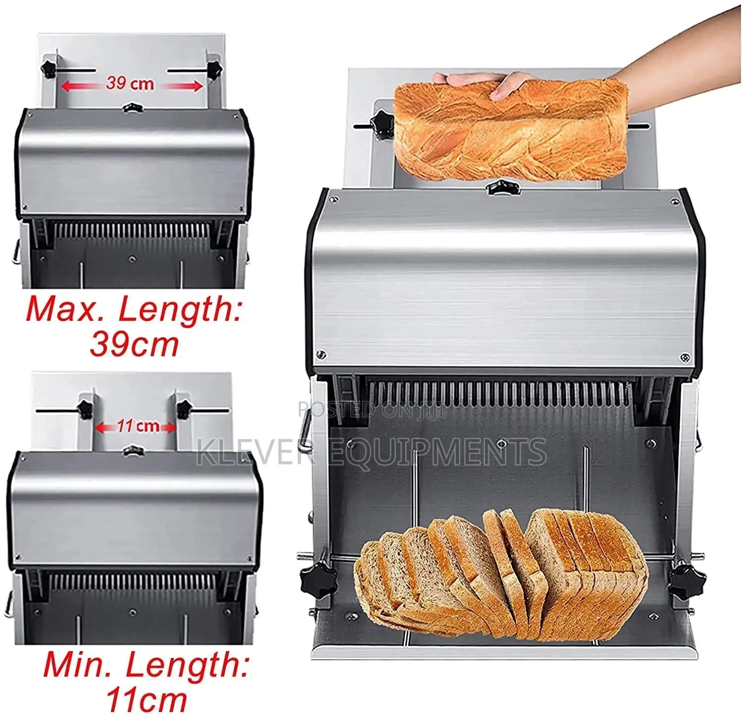 Stainless Steel Commercial Bread Slicer Machine