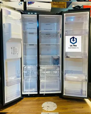 Original BLACK SAMSUNG Fridge RS 24 With Mirror and 635L