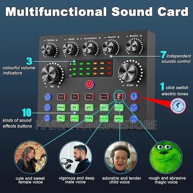 Home Studio Recording Kit Podcast Mixer Equipment