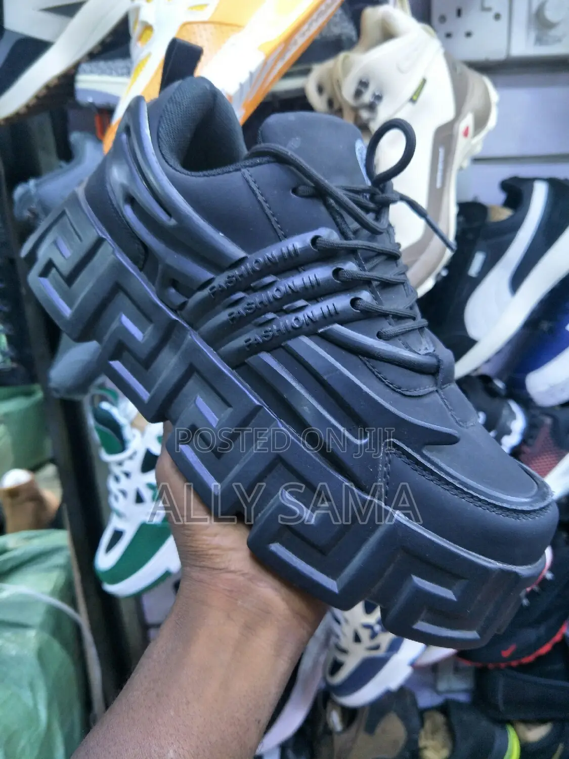 Mens Sneakers VERSACE Black Full
