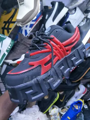 Mens Sneakers VERSACE Black Red