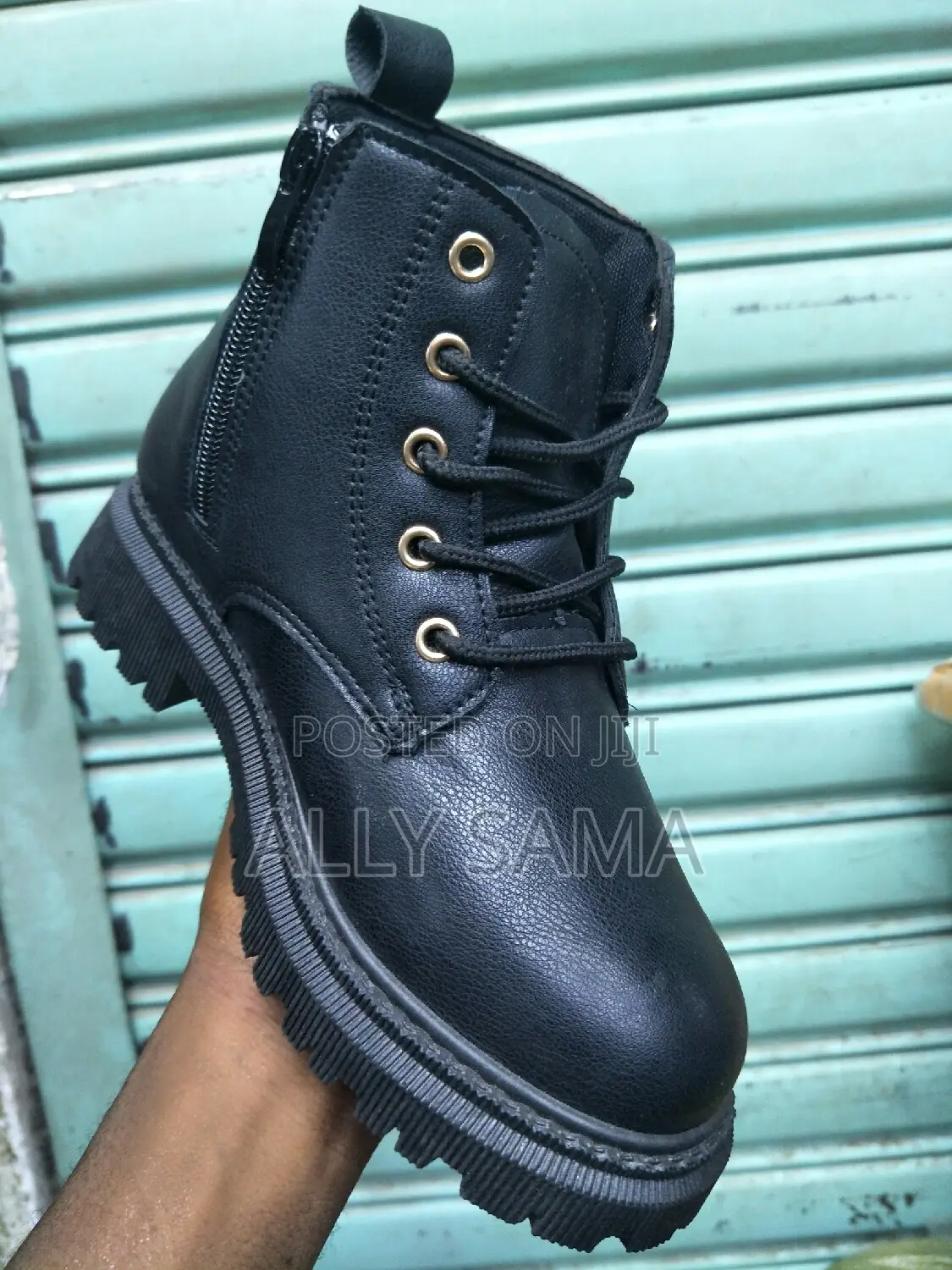 Unisex Kids Boots Black Full