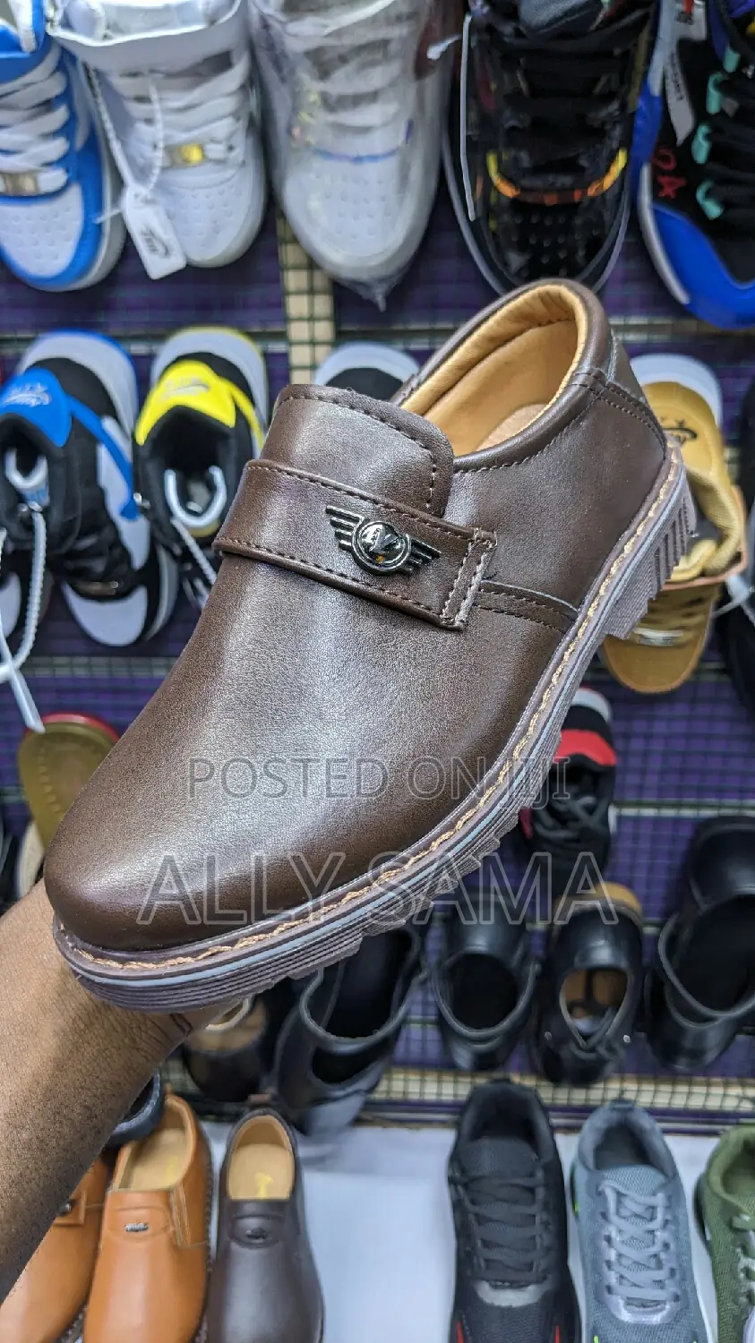 Kids Boys Loafers Brown