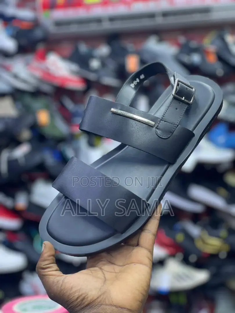 Mens Sandals Quality Material Leather