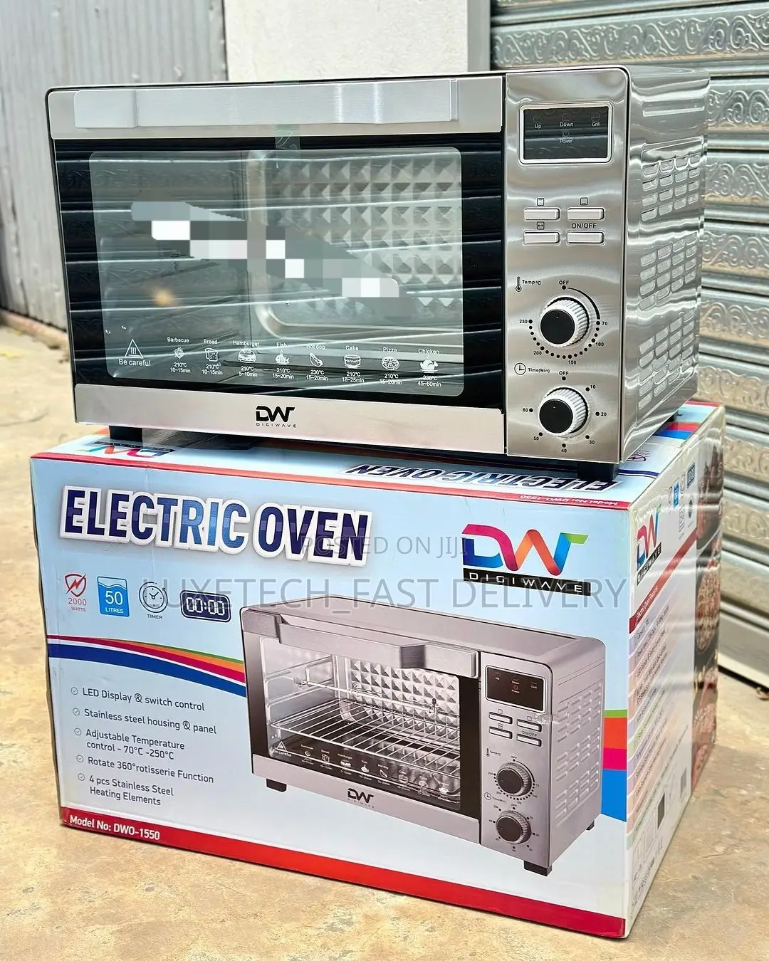 Dw Electric Oven 50 Litres Stainless Steel Body