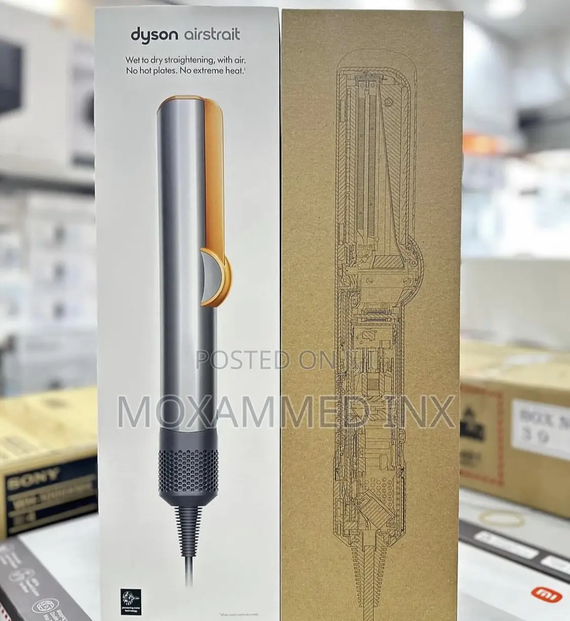 Dyson Airstrait Available in Nickel Copper
