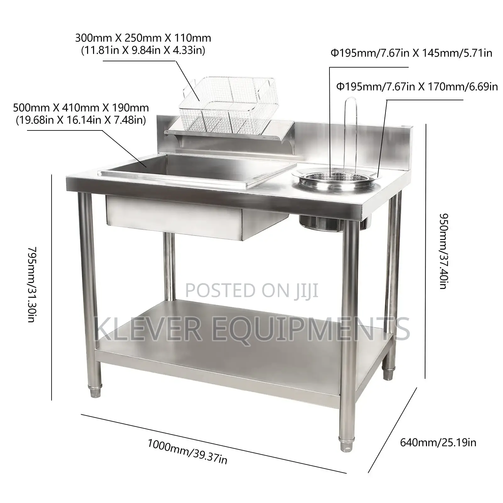 Stainless Steel Commercial Electric Breading Table