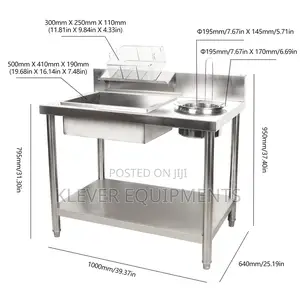Stainless Steel Commercial Electric Breading Table