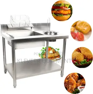 Stainless Steel Commercial Electric Breading Table