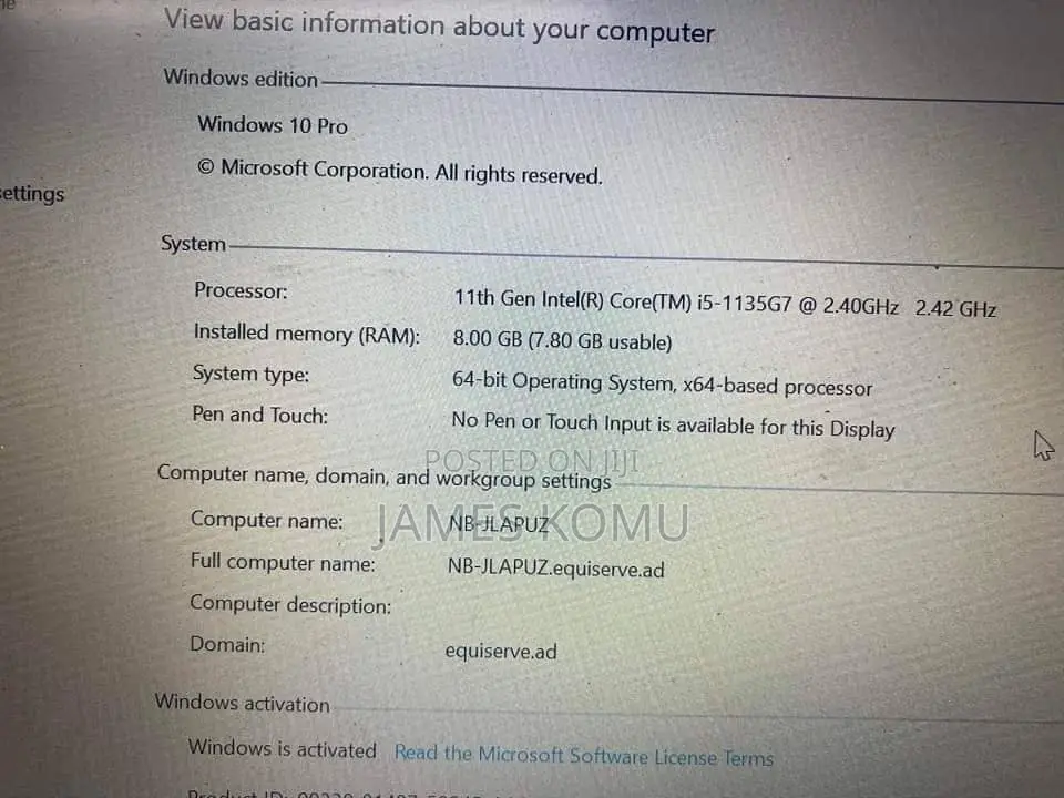 Laptop Lenovo Ideapad 3 8GB Intel Core I7 SSD 512GB
